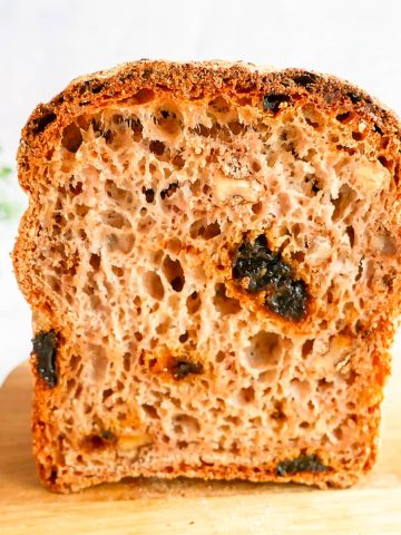 aszalt szilvás diós gluténmentes kenyér